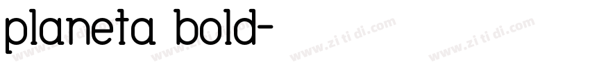 planeta bold字体转换